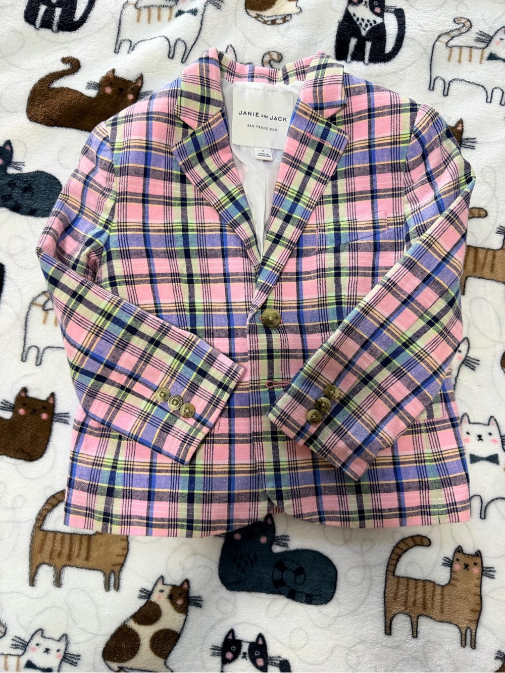 Janie and Jack Plaid Blazer